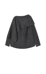 Coat / JNBY Relaxed Wool Silk Blend Jacket