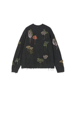Sweater / JNBY Oversized Wool-Blend Botanical Pullover