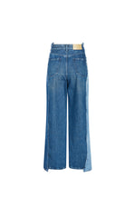 Pants / JNBY Contrast Panels Straight-Leg Jeans