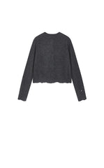 Sweater / JNBY Beaded Short Animal Fibers Cardigan