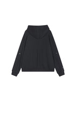 Sweatershirt / JNBY Oversized Cotton Zip-Up Hoodie