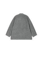 Coat / JNBY Oversize V-Neck Wool-Blend Jacket