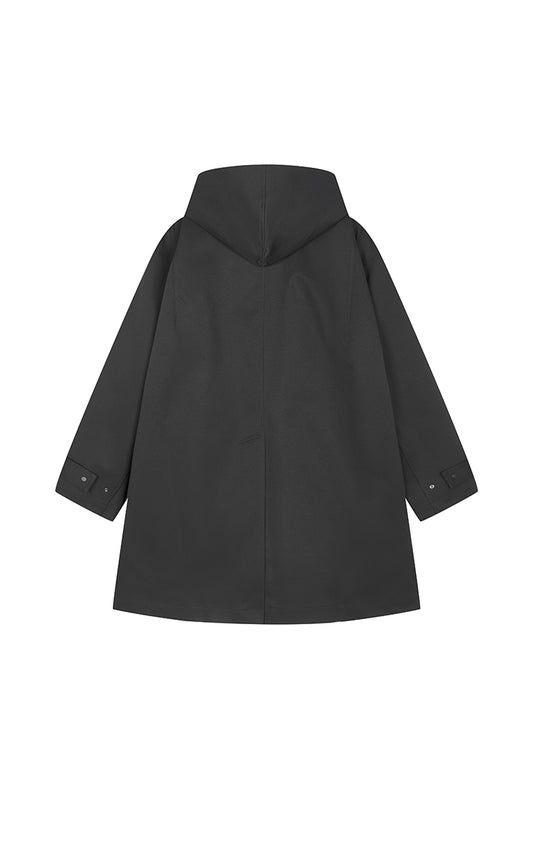 Trench Coat / JNBY Oversized A-Line Long Hooded Trench