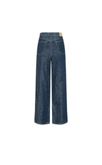 Pants /(ESG)JNBY Hand-Painted Hydrangea Wide-Leg Jeans