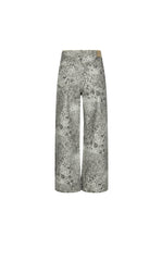 Pants / JNBY Wide-Leg Printed Denim Trousers
