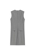 Dress / JNBY X-Line Beaded Wool Blend Dress