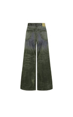 Pants / JNBY Relaxed Velvet-Flocked Wide-Leg Jeans