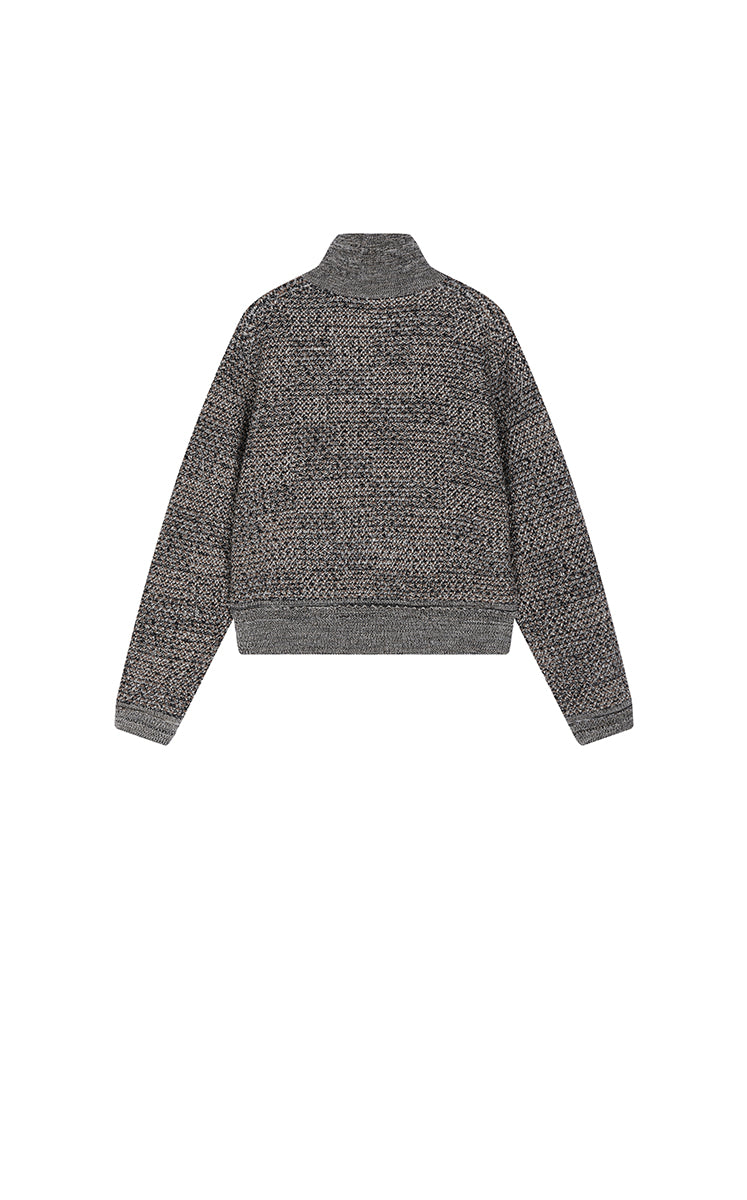Sweater / JNBY Stand Collar Lightweight Short Cardigan