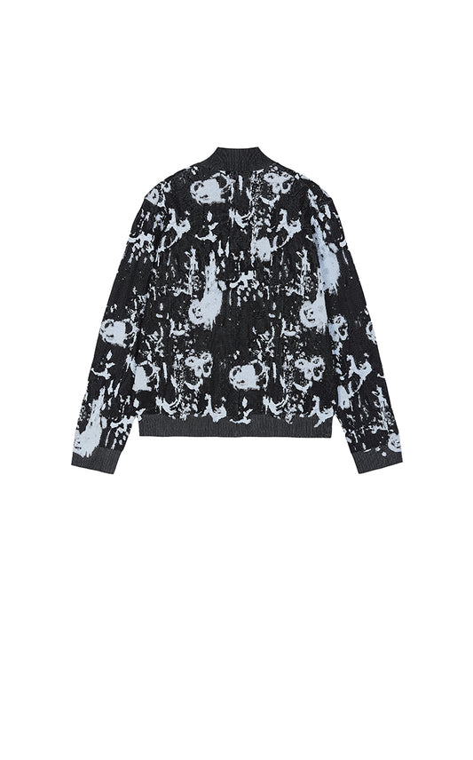 Sweater / JNBY Floral Pattern Short T-Shape Cardigan