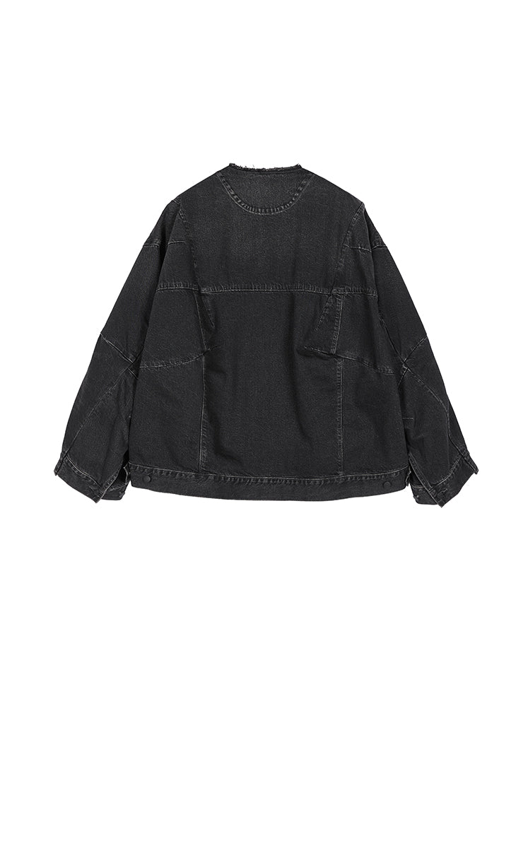 Jacket / JNBY Reconstructed Denim Collarless Jacket