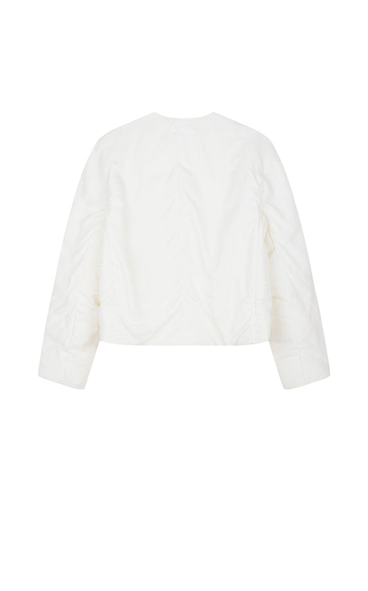 Down Coat / JNBY O-Shape Callarless Short Puffer