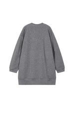 Dress / JNBY V-neck Long-Sleeve Cotton-Blend Dress