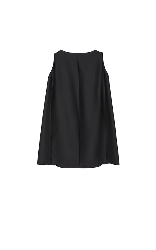 Dress / JNBY A-Line Cutout Wool Silk Dress
