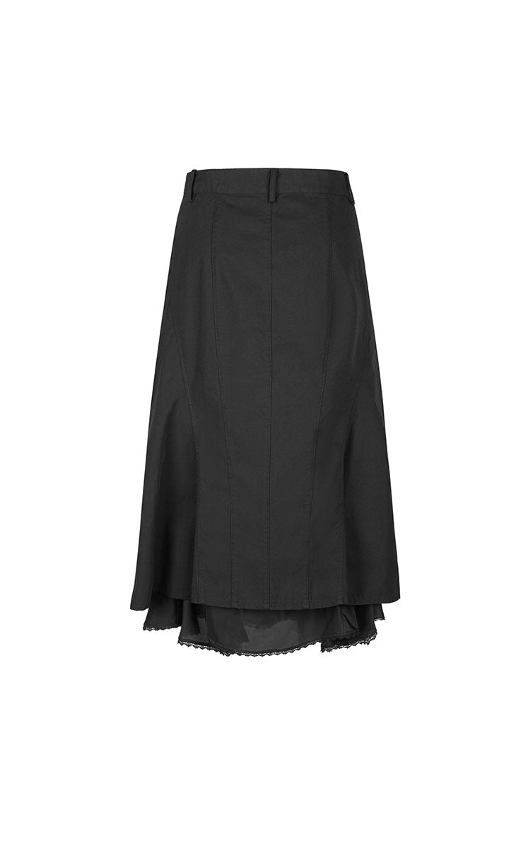 Skirt / JNBY Mid-Length Straight Cotton Skirt