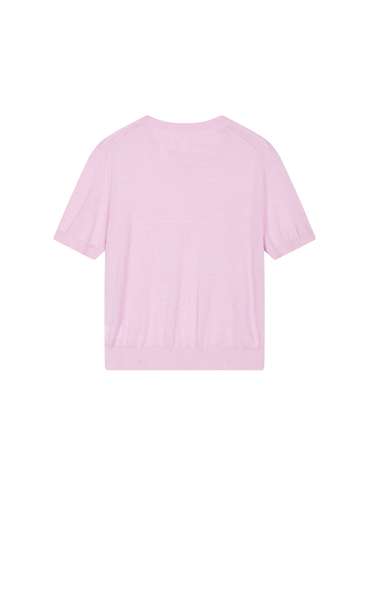 Sweater / JNBY Lyocell Wool Cropped Short Slevees Sweater