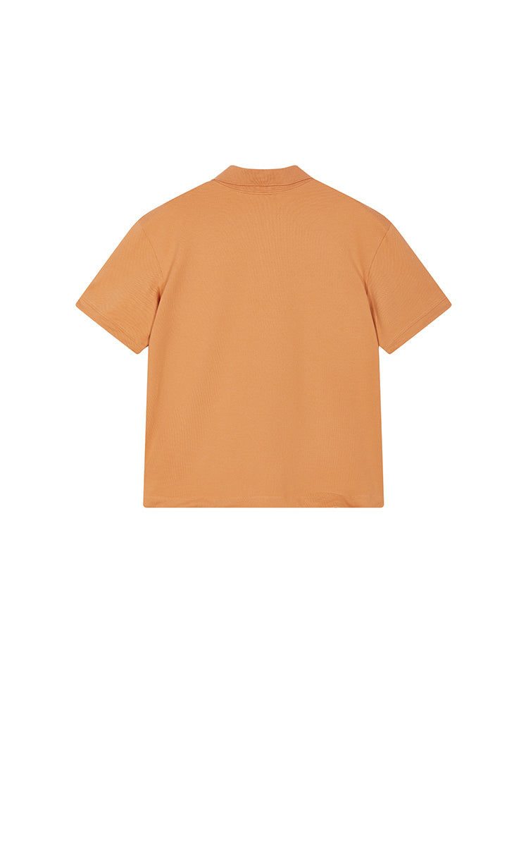 T-Shirt / JNBY Cropped Cotton Blend Polo Shirt