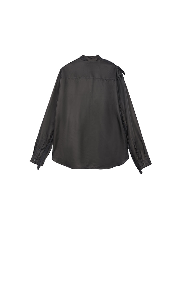 Shirt / JNBY Cupro Relaxed Long Sleeve Shirt
