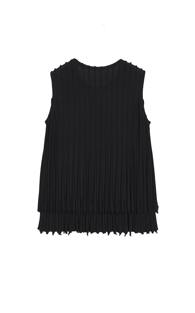 Tank Top / JNBY Textured Cotton Knit Tank