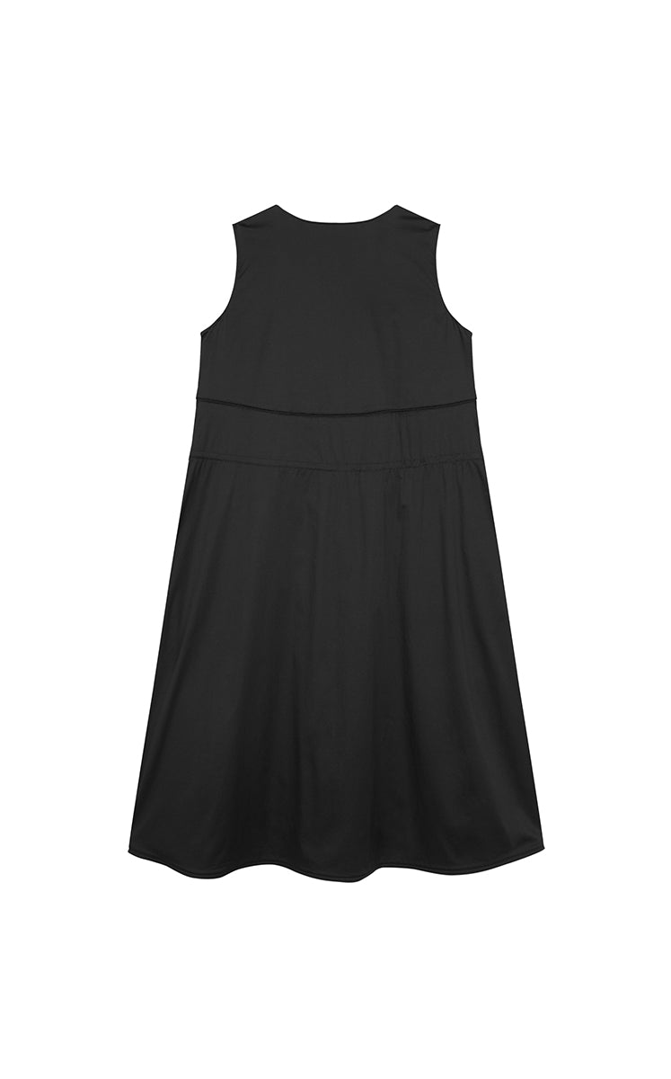 Dress / JNBY Cotton Blend A-Line Sleeveless Dress