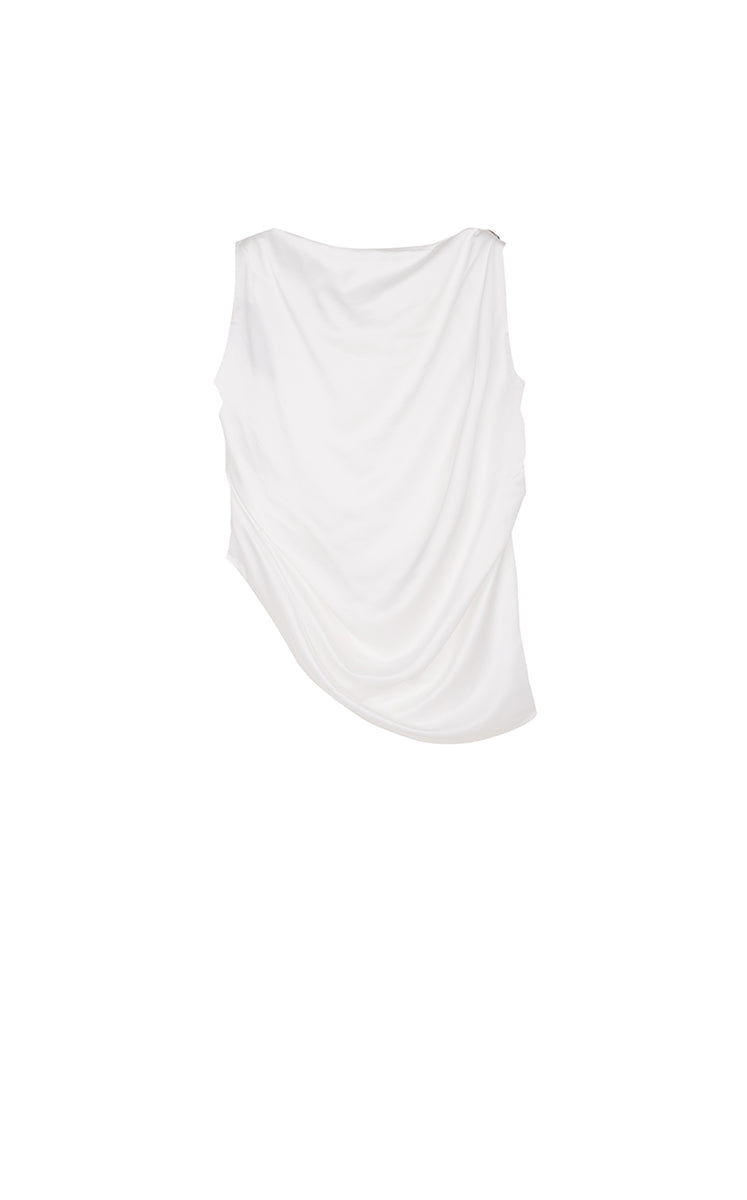 Top / JNBY Satin Drape Sleeveless Top