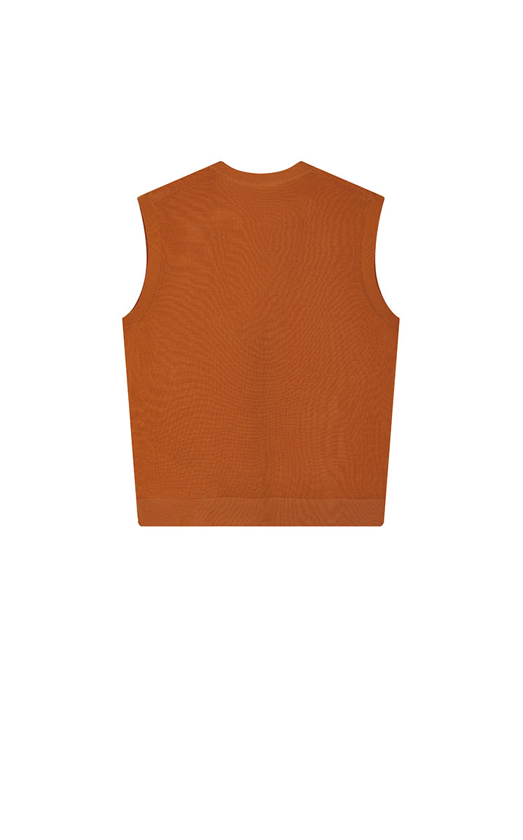 Cardigan / JNBY Color-Block Layered Two-Piece Cropped Knit Cardigan