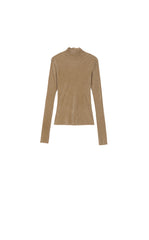 T-Shirt / JNBY Slim-Fit Velvet Long-Sleeve T-Shirt