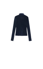 T-Shirt / JNBY Slim-Fit Velvet Long-Sleeve T-Shirt