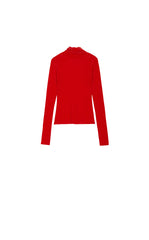 T-Shirt / JNBY Slim-Fit Velvet Long-Sleeve T-Shirt