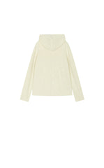 Sweater / JNBY Loose Quarter-Zip Wool Hoodie