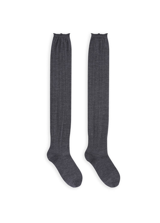 Socks / JNBY Knee-High Wool Blend Socks