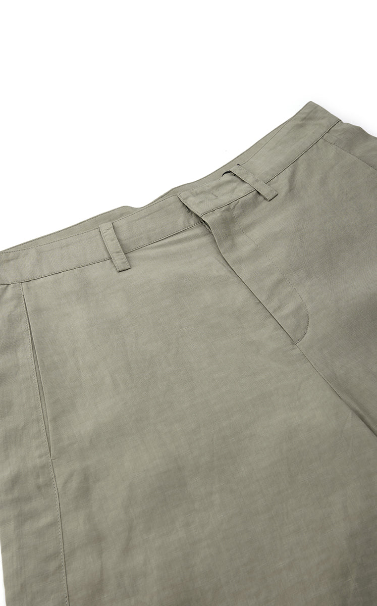 Pants / JNBY Linen-Blend Cropped Banana Pants