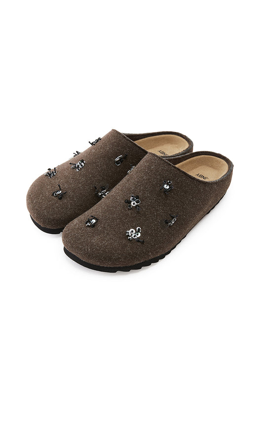 Shoes / JNBY Wool Felt Slip-Ons Shoes