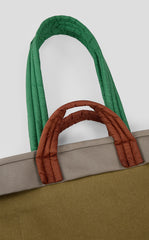 Bag / JNBYHOME Cotton Canvas Two-Tone Tote