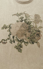 T-Shirt / JNBY Peony Shadow Print Cotton Tee