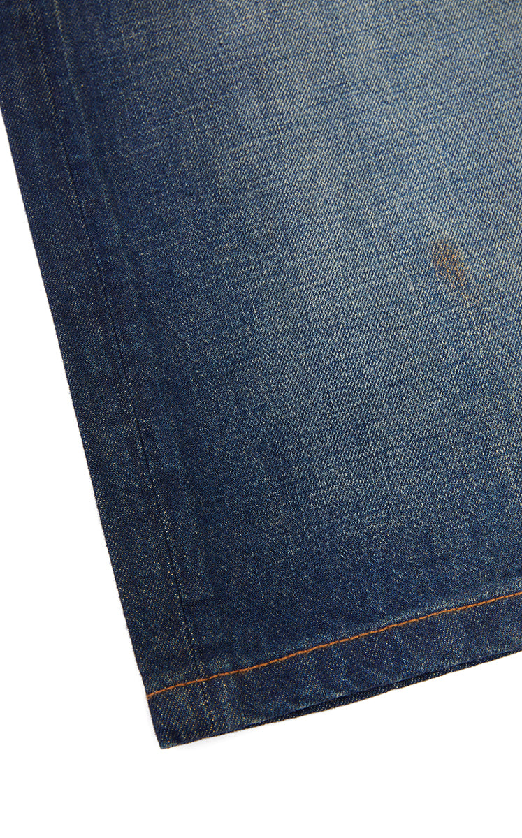 Pants / JNBY Washed Cropped Wide-Leg Denim Pants