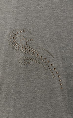 T-Shirt / JNBY Ripple Crystal Cotton Long-Sleeve Tee