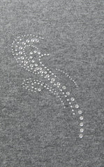 Sweater / JNBY Wool-Cashmere Ripple Crystal Embellished Pullover