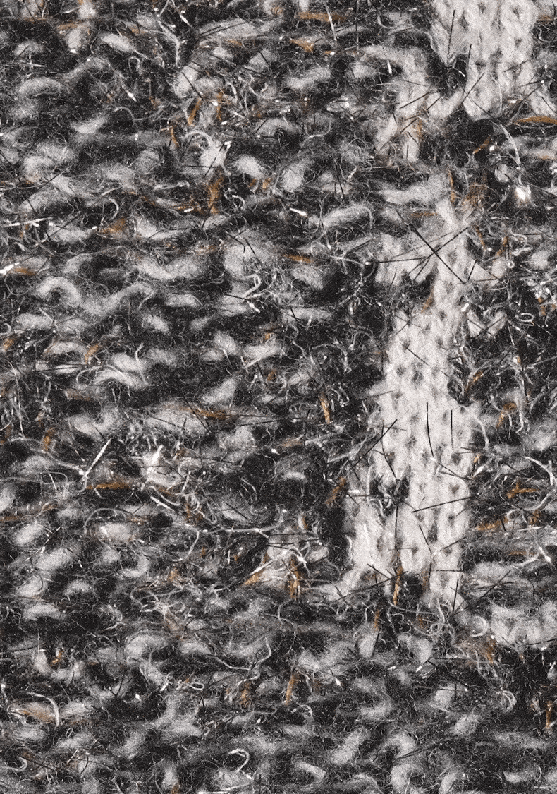 Sweater / CROQUIS Gold-Jacquard Gradient Check Sweater