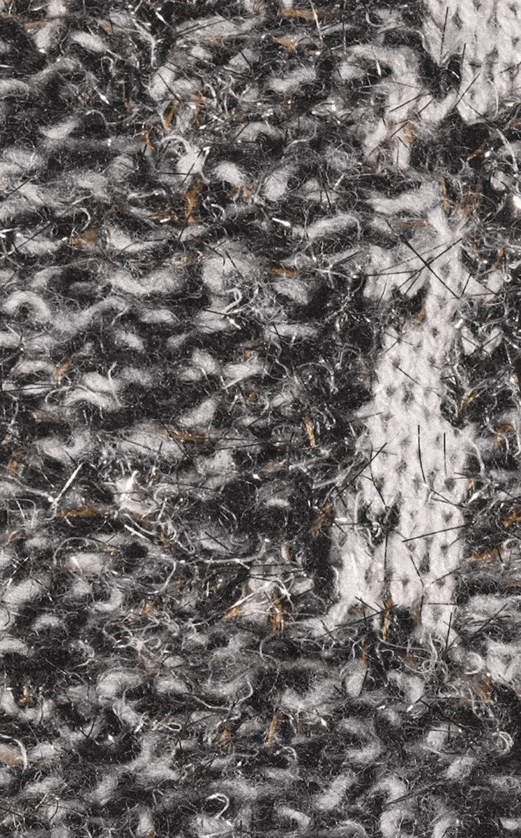 Sweater / CROQUIS Gold-Jacquard Gradient Check Sweater