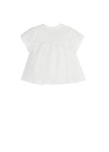 T-Shirt / jnby for mini Mesh Patchwork Short Sleeve T-Shirt