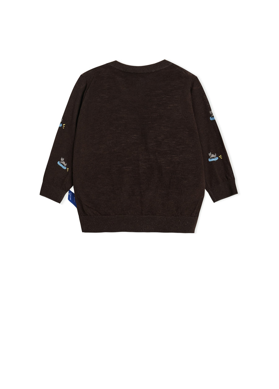 Sweater / jnby for mini Light Skin-Friendly Cardigan Sweater