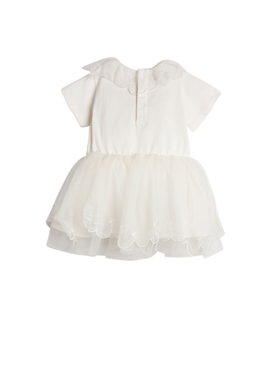 Dress / jnby for mini Embroidered Lace Crewneck Girls' Dress