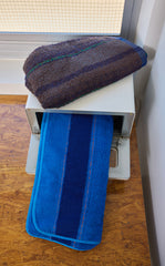 Bath Towels / JNBYHOME Color-Block Stripes Cotton Bath Towels