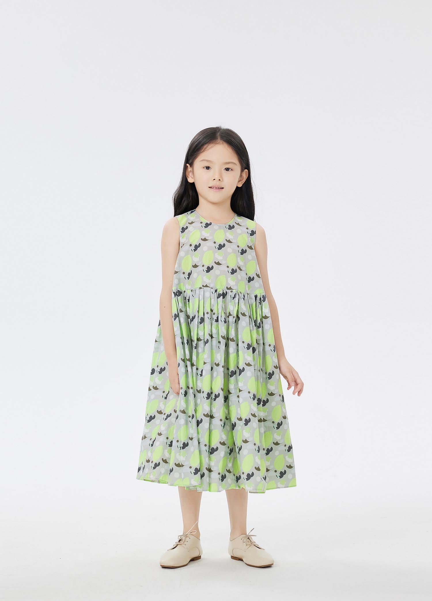 Dress / jnby by JNBY Floral Print A-Line Sleeveless Dress