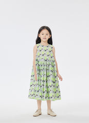 Dress / jnby by JNBY Floral Print A-Line Sleeveless Dress