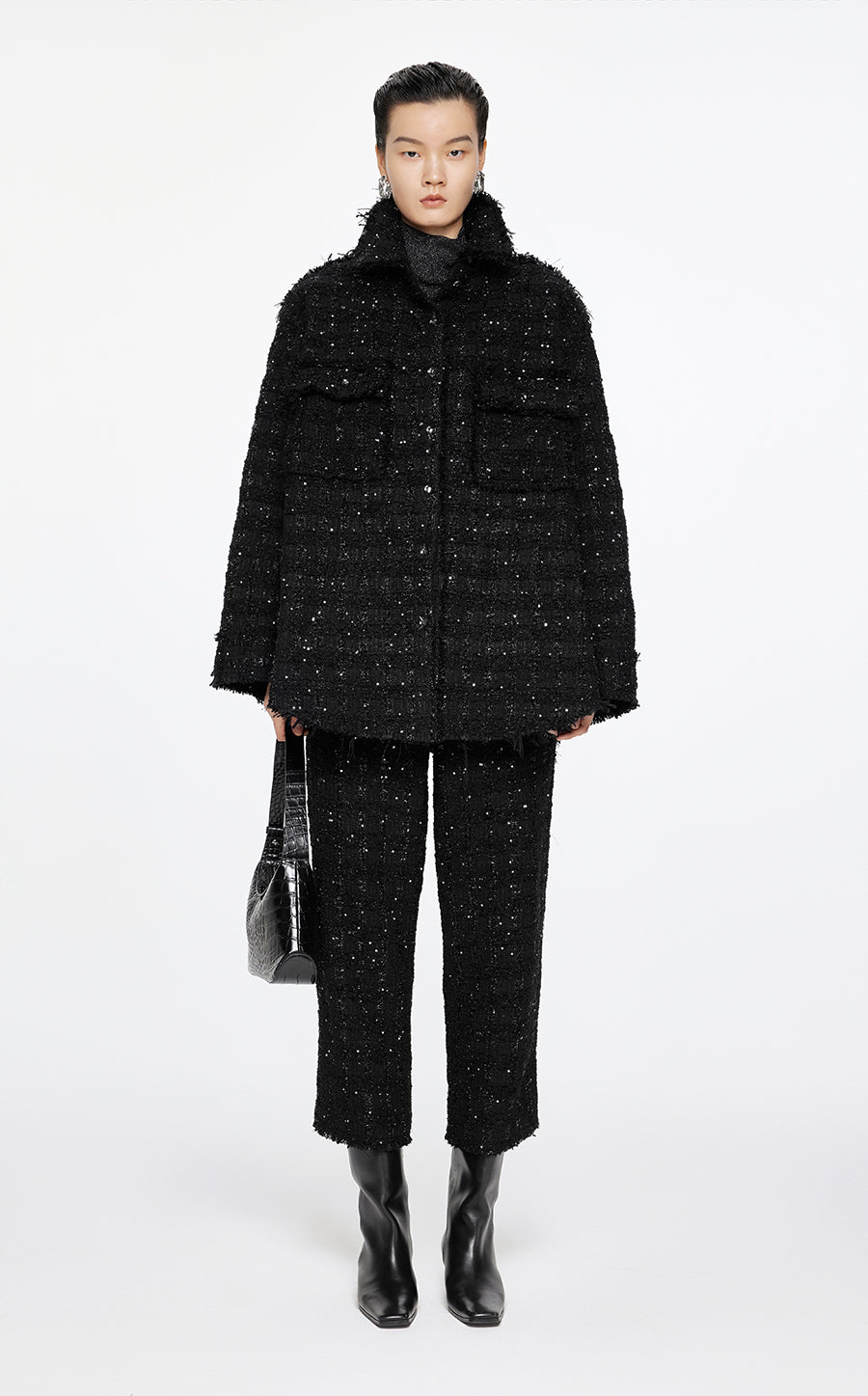 Coat / JNBY Oversized Jacquard Down Coat