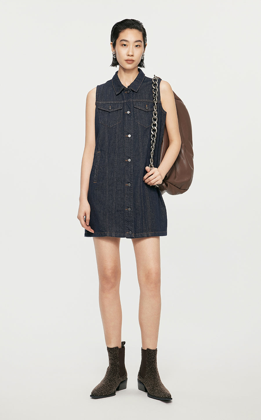 Dresses/JNBY Denim Hip-length Dresses