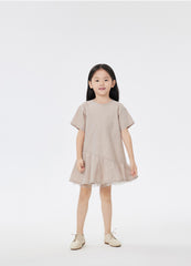 Dress / jnby by JNBY Solid Patchwork Short Sleeve Dress