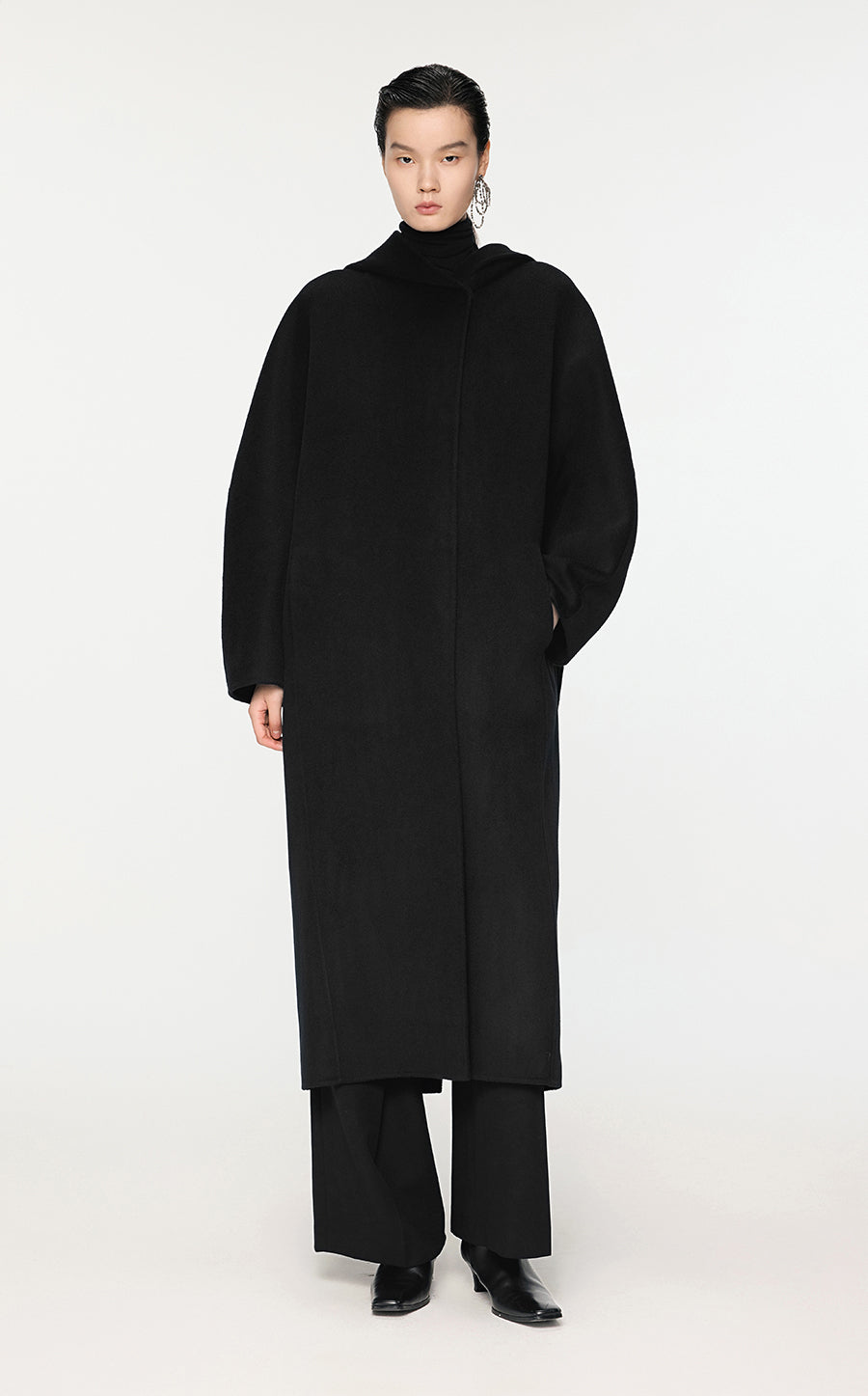 Coat / JNBY T-Shape Long Wool Coat