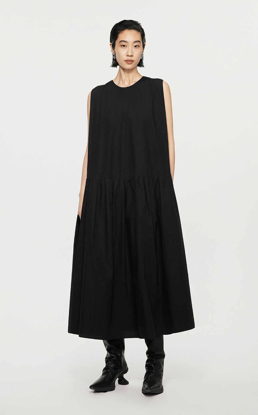 Dresses/JNBY A-line Mid Slit Sleeveless Dresses